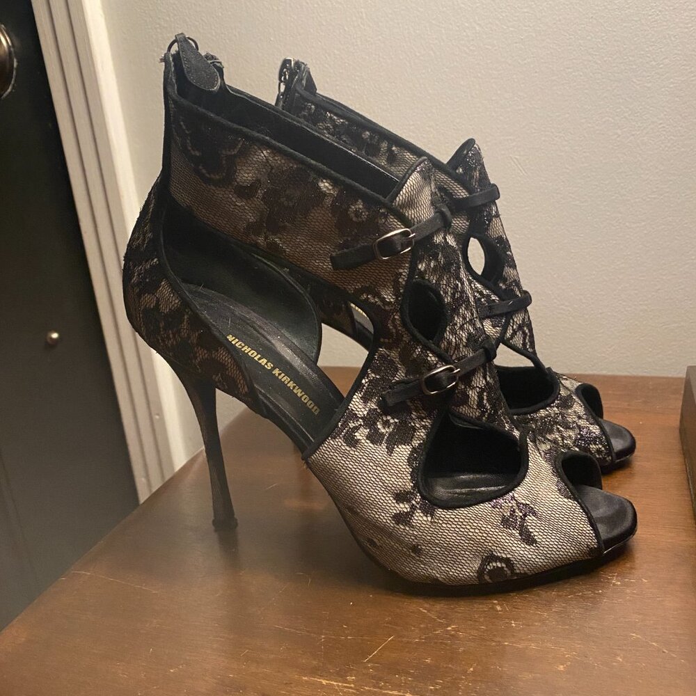 Lace Nicholas Kirkwood Heels